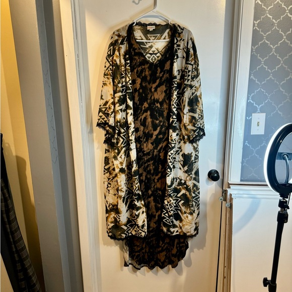 LuLaRoe Dresses Lularoe Outfit Macy Dress Xl Black And Brown Chloe